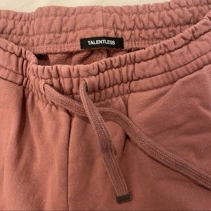 TALENTLESS dusty rose sweatpants women’s